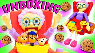 Greedy Granny Unboxing with Paw Patrol Skye Marshall amp Chase Learn Colors Numbers amp Counting [upl. by Avrenim]