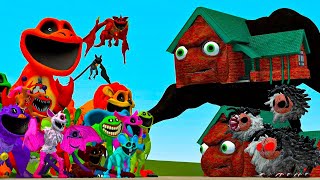 NIGHTMARE GRANNY HOUSE amp YARNABY VS ALL SMILING CRITTERS POPPY PLAYTIME In Garrys Mod [upl. by Katine]