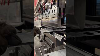 PRESS BRAKE Pressing out clips for our preengineered metal building kits [upl. by Nafets]