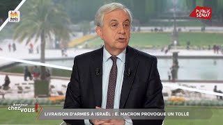 Fin des livraisons darmes à Israël Roger Karoutchi a quottrès malquot pris lappel de Macron [upl. by Ellehcan]