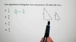 Ejercicio 48  Admisión Propedéutico  Universidad Autónoma Chapingo  Matemáticas [upl. by Nnylsor]