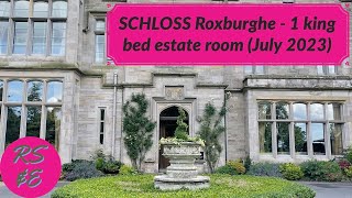 SCHLOSS Roxburghe  1 King Bed Estate Room Tour  FiveStar Scottish Borders Hotel July 2023 [upl. by Ivy]