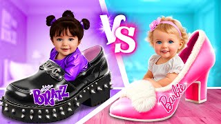 Barbie vs Bratz We Bouwen Een Geheime Kamer Poppenhuis In Het Echte Leven [upl. by Kachine]