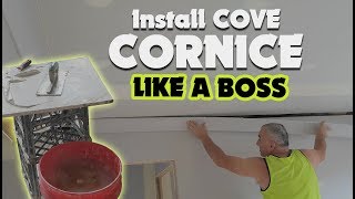 Drywall Plastering Tips on How to Install Cornice like a Pro [upl. by Kjersti478]