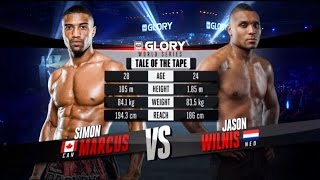 GLORY 20 Simon Marcus vs Jason Wilnis Full Video [upl. by Edgard]