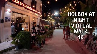 Holbox Island at Night Virtual Walk [upl. by Naehs]