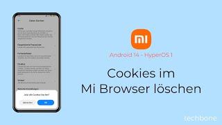 Cookies im Mi Browser löschen  Xiaomi Android 14  HyperOS 1 [upl. by Ereveniug]