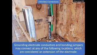 2020 NEC Changes series 25068C Grounding electrode conductor connections [upl. by Rramal]