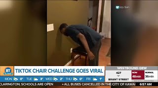 This TikTok Chair Challenge Goes Viral [upl. by Wilson]