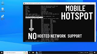 Hosted Network Support  No… How to fixed it FASTER Hotspot [upl. by Akinuahs]