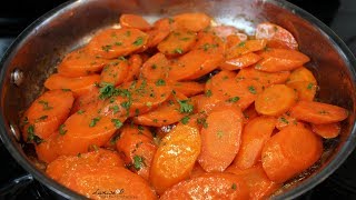 Easy Glazed Carrots Recipe  Stovetop Glazed Carrots  Episode 118 [upl. by Calla867]