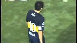 Boca 1  Corinthians 0 Gol Riquelme  Copa Libertadores 2013 [upl. by Kamerman]