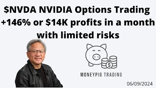 NVDA NVIDIA Options Trading 146 or 14K profits in a month with limited risks [upl. by Pomona]