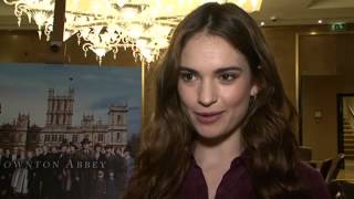 Downton Abbey series 5 Lily James interview [upl. by Alled513]