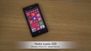 Nokia Lumia 520  Windows Phone 81 Update Review [upl. by Redep802]