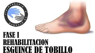 Esguince de tobillo ejercicios y rehabilitacion fase 1 [upl. by Ordnael854]