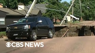 Cleanup begins after days of severe flooding in Iowa South Dakota [upl. by Gerome]