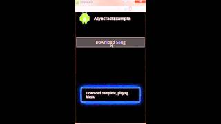 Android AsyncTask Tutorial Demo [upl. by Katha]