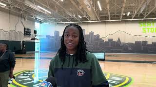 Jewell Loyd on the teams new facility [upl. by Earlene672]