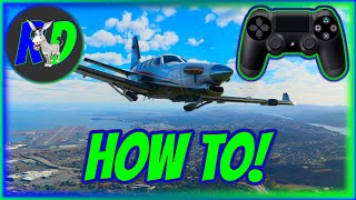 How To Use PS4 Controller For Drone Camera In Microsoft Flight Simulator 2020 [upl. by Elleunamme]