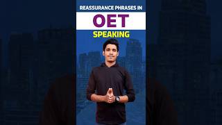 Reassurance Phrases in OET Speaking  Medcity  91 9961919293  91 8086776222 [upl. by Chamberlin]