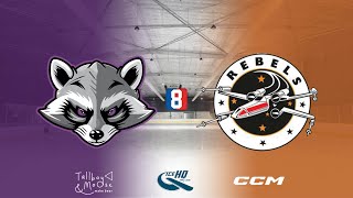 Trash Pandas VS Rebels  Div 8  27th October  IceHQ Rec League ice hockey [upl. by Chemaram69]