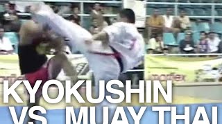 Karate Kyokushin vs Muay Thai [upl. by Lynden]