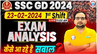 SSC GD 2024 Exam Answer Key  SSC GD 23 Feb 1st Shift Exam Analysis SSC GD 2024 Paper Solution [upl. by Breban]