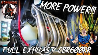 FULL SYSTEM EXHAUST INSTALL ON HONDA CBR600RR Toce Headers  Yoshimura SlipOn [upl. by Esenahs730]