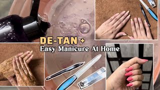 DETAN Manicure At HOME  Scrub Mask amp Nail Care  manicureathome [upl. by Adlev791]