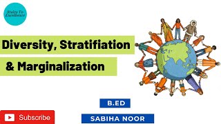 Diversity Stratification and Marginalization  Concept and Its Features  Sabiha Noor [upl. by Shanks]