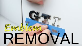 How to Remove the Rear quotGTIquot Badge on a VW MK7 [upl. by Starkey]