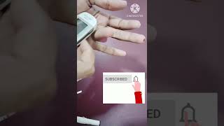 Testing Blood Suger On AccuChek Instant S Glucometer shorts accuchek glucometer diabetes [upl. by Milurd]