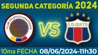 VINOTINTO VS SD QUITO [upl. by Sirob]