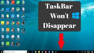 Taskbar not hiding in fullscreen mode in Windows 1011 How to Fix [upl. by Attenej]