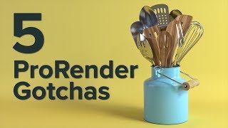 New in Cinema 4D R19 5 Gotchas to Avoid in Cinema 4D R19 ProRender [upl. by Elfreda584]