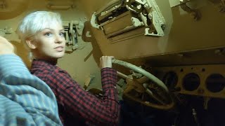 Inside the SdKfz 223 Engine and Crew Compartment with Hilary Doyle at NACC [upl. by Ayotahc]