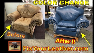 Leather Color Change Video  FixYourLeathercom [upl. by Blunk]