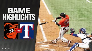 Orioles vs Rangers Game Highlights 72024  MLB Highlights [upl. by Teressa]