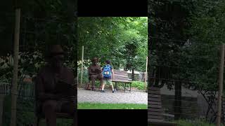 He want to fight back 🤣🤣ytreels ytshorts statueprank [upl. by Cirde]