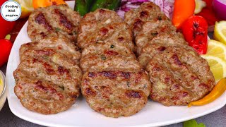 REAL Turkish Kofta Kebab Recipe By Cooking With Passion Traditional Köfte Kebab Turkish Meatballs [upl. by Llerdnod]