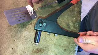 how to USE a pop rivet gun Item  38353 [upl. by Azilef]