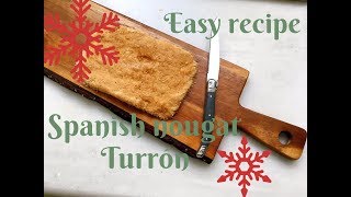 How to make a very easy version of Turrón de Jijona  turrón blando  Spanish nougat [upl. by Aihsilat]