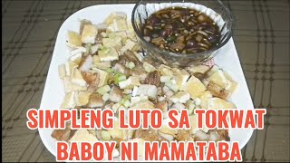 Vlog603  SIMPLENG LUTO SA TOKWAT BABOY NI MAMATABA simplengluto tipidtips [upl. by Sacrod547]