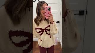 THE ALANA RIBBON SWEATER IN BURGUNDY [upl. by Coit866]