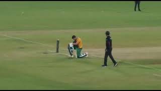 Rossouw Celebration 100 vs India in Indore [upl. by Tilford]