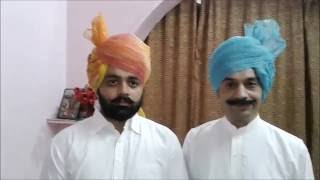 How to Tie  wrap  wear a Rajasthani  jaipuri  jodhpuri  Rajputi Safa  Turban  Pagdi [upl. by Sparkie]