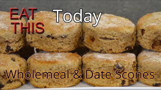 Nutty Wholemeal Date Scones  Easy Recipe [upl. by Nibbor442]