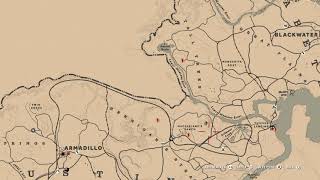 Agarita Creek Plum Blood Flower 3 locations Cycle 6  RDR2 Online [upl. by Sillyhp832]