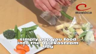 Quickasteam Microwave Cooking Bags 12 Serving Bags 25 bags per pack [upl. by Aon]